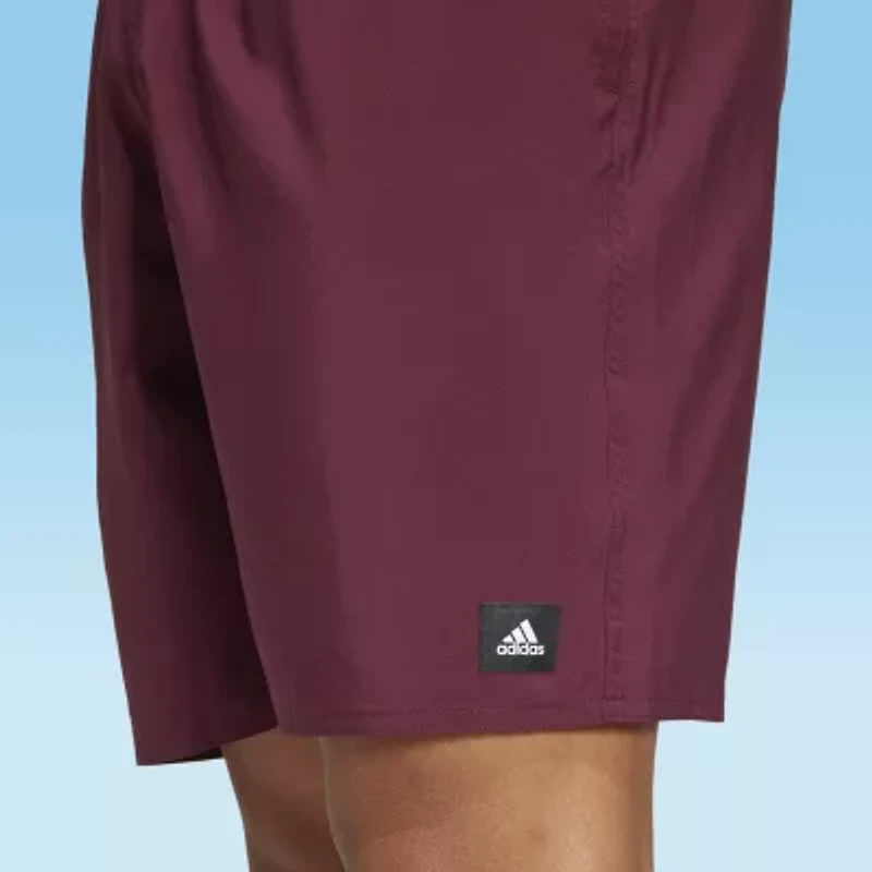 adidas Mens Drawstring Waist Lined Swim Shorts
