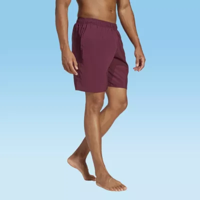 adidas Mens Drawstring Waist Lined Swim Shorts