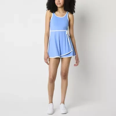 Arizona Built Shorts Womens Juniors Sleeveless Midi Active Tennis Dress