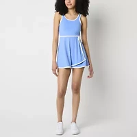 Arizona Built Shorts Womens Juniors Sleeveless Midi Active Tennis Dress