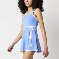 Arizona Built Shorts Womens Juniors Sleeveless Midi Active Tennis Dress