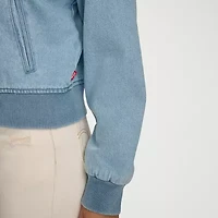 Levi's® Midweight Denim Wind Resistant Womens Bomber Jacket