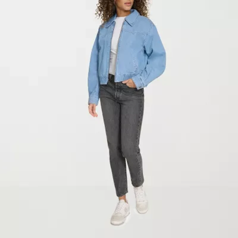 Levi's® Denim Wind Resistant Midweight Womens Bomber Jacket