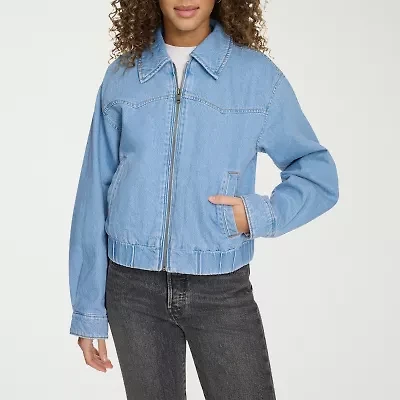 Levi's® Denim Wind Resistant Midweight Womens Bomber Jacket