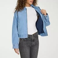 Levi's® Denim Wind Resistant Midweight Womens Bomber Jacket