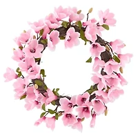 Linden Street 22in Pink Magnolia Wreath