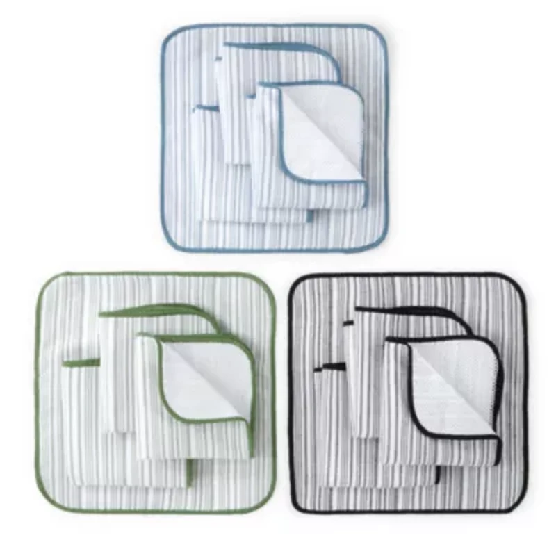 Cooks Striped Scrubber 4-pc. Dish Cloth Set