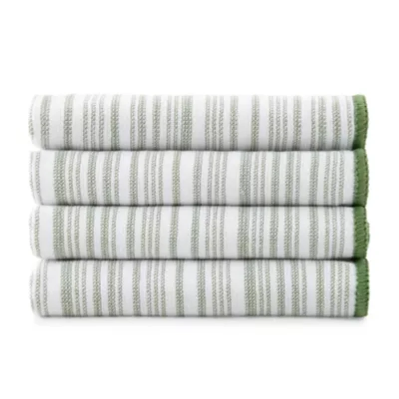 Cooks Striped Scrubber 4-pc. Dish Cloth Set