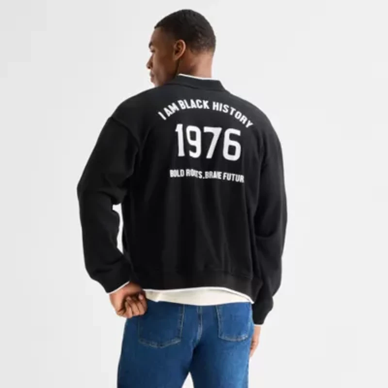 Hope & Wonder Black History Month Mens Fleece Bomber Jacket