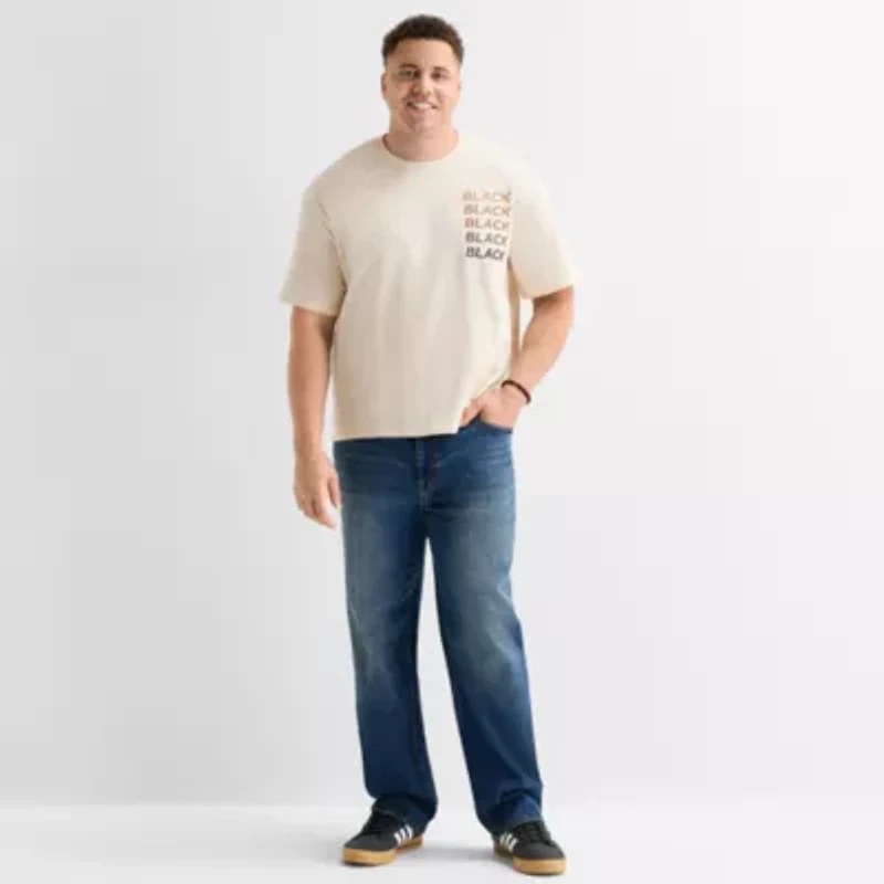 Hope & Wonder Black History Month Boxy Mens Crew Neck Short Sleeve Big and Tall T-Shirt