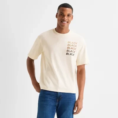 Hope & Wonder Black History Month Mens Crew Neck Short Sleeve Boxy Fit Graphic T-Shirt