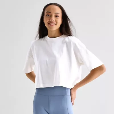 Xersion Womens Crew Neck Short Sleeve Active T-Shirt