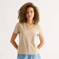 a.n.a Womens V Neck Short Sleeve T-Shirt
