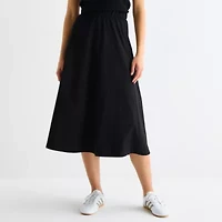 Stylus Womens Midi A-Line Skirt