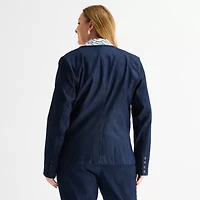 Liz Claiborne Womens Plus Classic Fit Blazer