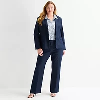 Liz Claiborne Womens Plus Classic Fit Blazer