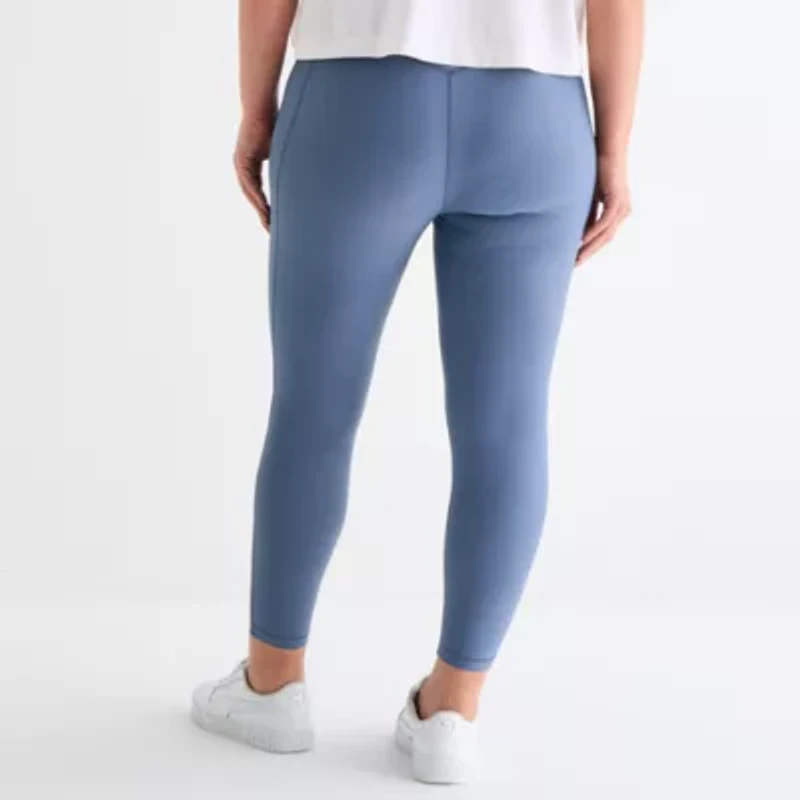 Xersion EverContour+ Womens Quick Dry High Rise 25" Plus 7/8 Ankle Legging