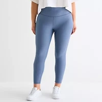 Xersion EverContour+ Womens Quick Dry High Rise 25" Plus 7/8 Ankle Legging