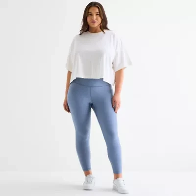 Xersion EverContour+ Womens Quick Dry High Rise 25" Plus 7/8 Ankle Legging