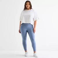 Xersion EverContour+ Womens Quick Dry High Rise 25" Plus 7/8 Ankle Legging