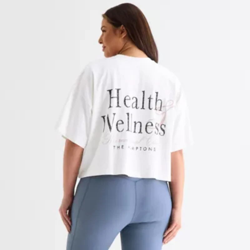 Xersion Womens Crew Neck Short Sleeve Active Plus T-Shirt