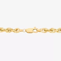 Unisex Adult 14K Gold 24 Inch Rope Chain Necklace