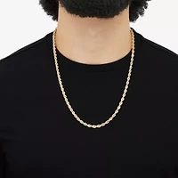 Unisex Adult 14K Gold 24 Inch Rope Chain Necklace