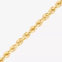 Unisex Adult 14K Gold 24 Inch Rope Chain Necklace