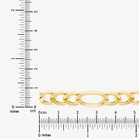 Made in Italy Mens 10K Gold 24 Inch Figaro Chain Necklace