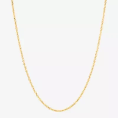 Made in Italy 14K Gold 18 Inch Curb Chain Necklace