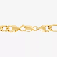 Made in Italy Mens 10K Gold 22 Inch Link Necklace