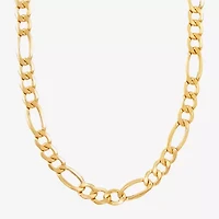 Made in Italy Mens 10K Gold 22 Inch Link Necklace