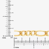 Made in Italy Mens 10K Gold 22 Inch Link Necklace