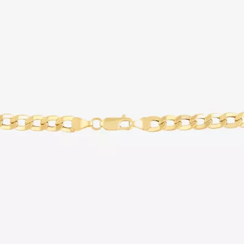 Made in Italy Mens 10K Gold 22 Inch Curb Chain Necklace