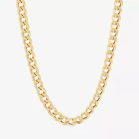 Made in Italy Mens 10K Gold 22 Inch Curb Chain Necklace
