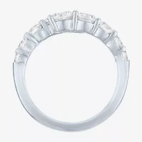 Diamond Addiction (G-H / Si2-I1) Womens 2 CT. T.W. Lab Grown White Sterling Silver Bypass  Cocktail Ring