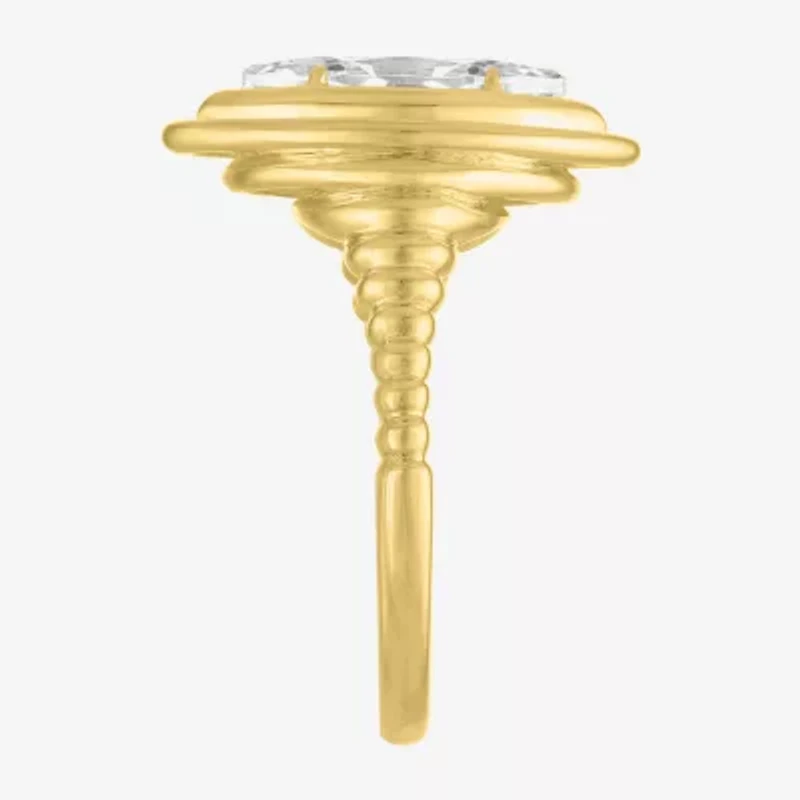 Diamond Addiction (G-H / Si2-I1) Womens 1 1/2 CT. T.W. Lab Grown White 14K Gold Over Silver Marquise Cocktail Ring