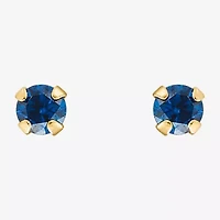 Limited Quantities! Cubic Zirconia 14K Gold 2mm Round Stud Earrings