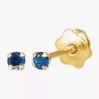Limited Quantities! Cubic Zirconia 14K Gold 2mm Round Stud Earrings