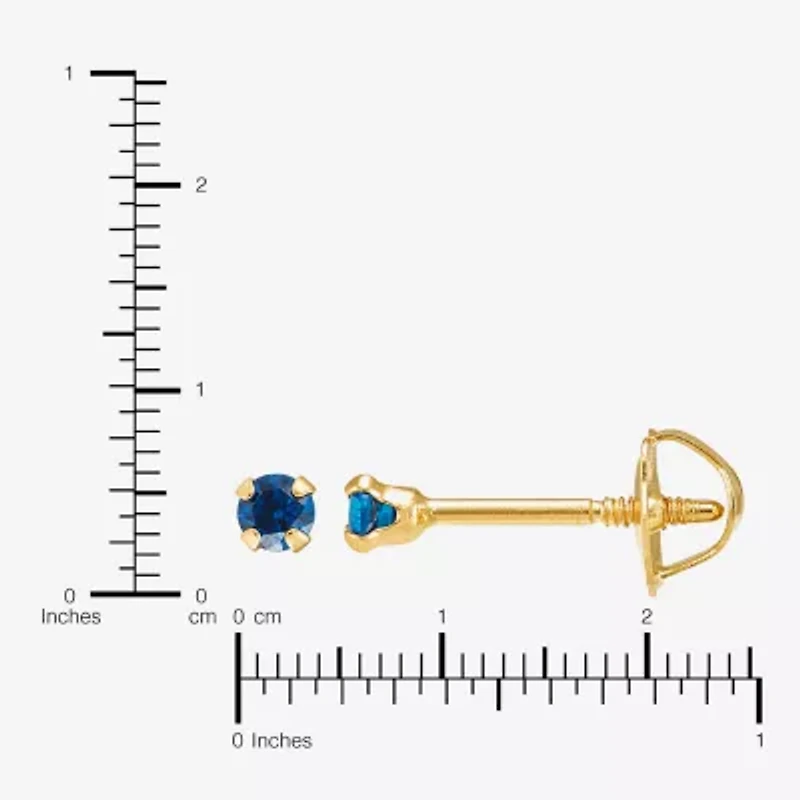 Limited Quantities! Cubic Zirconia 14K Gold 2mm Round Stud Earrings