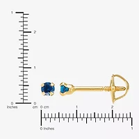 Limited Quantities! Cubic Zirconia 14K Gold 2mm Round Stud Earrings
