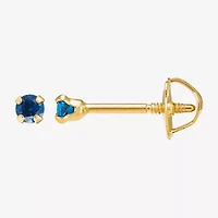 Limited Quantities! Cubic Zirconia 14K Gold 2mm Round Stud Earrings