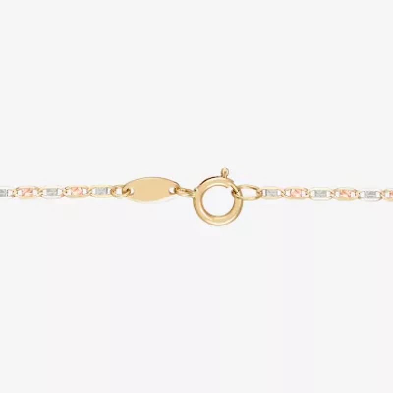 Limited Quantities! Girls 14K Gold 6 Inch Solid Valentino Chain Bracelet