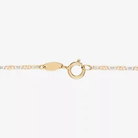 Limited Quantities! Girls 14K Gold 6 Inch Solid Valentino Chain Bracelet