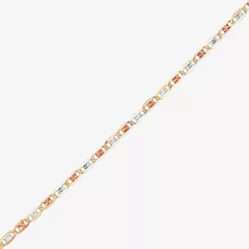 Limited Quantities! Girls 14K Gold 6 Inch Solid Valentino Chain Bracelet