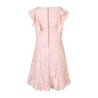 Lilt Big Kid Girls Short Sleeve A-Line Dress