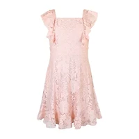 Lilt Big Kid Girls Short Sleeve A-Line Dress