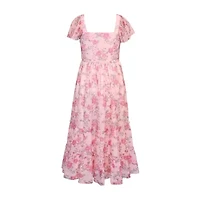 Lilt Big Kid Girls Short Sleeve A-Line Dress