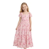 Lilt Big Kid Girls Short Sleeve A-Line Dress