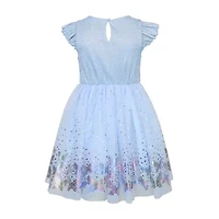 Lilt Little Girls Short Sleeve Flutter A-Line Dress